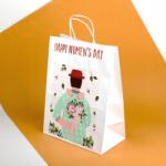  Nőnapi táska Március 8. Nőnapi ajándéktasak 25х15х32 cm