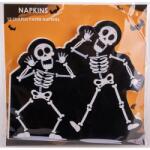 Yala Design Halloween csontvázas forma szalvéta - 12 darabos (Q343408)