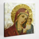  Canvas Nyomtatott Vászonkép Hálószobába Szűz Mária ikon a gyermekkel 30x30 cm (010030010460000074373)