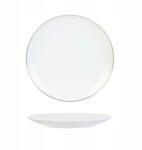 Intesi Pearl Gold tányér, 20 cm, fehér (5902385751797)