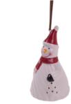 Yala Hóemberes karácsonyi kerámia csengő - felakasztható - 10, 3x5, 6 cm (Q136600)