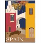  Vintage Retro poszter Spanyolország Utazás 50x70
