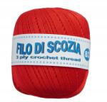 Sajnóg Kordonek Filo di Scozia 8/3 -100g/450m piros 008 (Filo di Scozia 8/3)