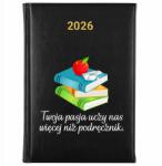 FunnyCase Naptár Fekete A5 2026 Pedagógusnapi Ajándék A Szenvedélyed- Tanít Minket (Kalendarz Czarny Twoja Pasja- Uczy Nas)