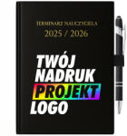 FunnyCase Naptár 25/26 Fekete Ajándék Tanárnak Tolltartó Design (KALENDARZ DŁUGOPIS NAUCZYCIELA TWÓJ NADRUK)