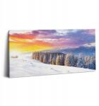 Wallfluent Fotó Vászonkép Fali Dekoráció Nappali Téli Hegyi Tájkép (010030010010000074834)