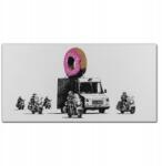 Coloray Banksy rendőrség fánkok vászonkép 100x50 cm (010030010010000016547)