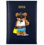 FunnyCase Könyvnaptár 2026 Go Snorkeling Sötétkék Határidőnapló Ajándék Minták (Kalendarz Granatowy GO SNORKELING)