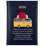 FunnyCase Könyvnaptár 2026 Köszönet A Munkáért Lila tervező Ajándék Wz (Kalendarz Granatowy W PODZIĘKOWANIU ZA PRACĘ)