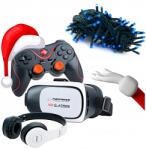 Esperanza Ajándék Karácsonyra Szemüveg Google Vr 360 3D Bluetoot Gamepad Fejhallgató (ESP_WH$P47_WH$X7#lampki)