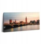 Wallfluent Vászonkép Canvas Szoba Grafika Big Ben Panoráma London 100x50 cm (010030010010000075473)