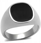 ArtWings Férfi jelvény ezüst-fekete black hole méret 27 28 sebészeti acél 316 L (SM1)