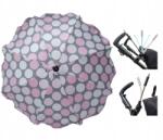 Skyline Esernyő babakocsihoz rózsaszín pöttyös kerek napellenző 75cm szűrőUV50 (PS20160s013)
