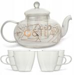  Üveg teáskanna teafőző 4 pohár (S0985)