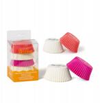 Decora Cupcake bélés fehér és rózsaszín keverék 75 db (0339745)