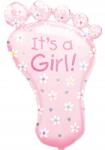 Amscan fólia lufi it's a girl láb 82 x 58 cm