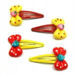  Hajcsatok/hajcsatok masni díszítéssel 4 db (0169-535)