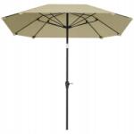 HOMCOM Kerti Napernyő Bézs 2, 3 M Outsunny (84D-386V00BG)