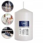 Aura Gyertya Henger Fehér Tömbgyertya 30h Bispol Illatmentes 10 cm x 6 cm