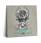 Wallfluent Prémium Vászon Falikép Konyha Szarvasfej 60x60 cm (010030010270000074902)