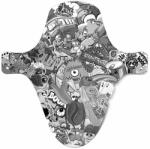 Riesel Design Első sárvédő Riesel Design Stickerbomb Eyecatcher fekete (4260403949641)