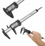  Elektronikus Digitális Tolómérő LCD Kijelzővel 0, 1mm/0-150mm Karbon Szálas (QHQAY8352)