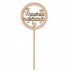 Loveart Fa topper Boldog születésnapot Loveart 25cm Dekoráció a csúcson (LVSK-2167)