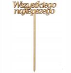 Loveart Fa topper Boldog születésnapot Loveart 20cm Dekor a csúcson (LVSK-2170)