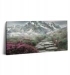 Wallfluent Fotó-Vászonkép Canvas Gyönyörű A dolgozószobába Kő Út a hegyekben 100x50 (010030010010000276851)