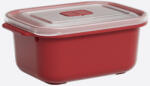 Dunya Plastic Mikrózható ételtároló doboz - 1L, gőzkieresztő tetővel