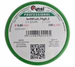 Cynel ólommentes forrasztó ón Sn99.3Cu0.7 1.1. 3 olvadék 3% 0.80mm 100g (WG-72X-38-1-080-6801)