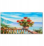 Coloray Vászonkép keretben Virágok tenger égbolt 100x50 cm (010030010010000017521)