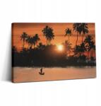 Wallfluent Fotó-Vászonkép Canvas Irodába Látványos naplemente pálmafák 30x20 cm (010030010150000075259)