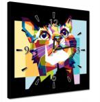 ZeSmakiem Órák 30x30 Absztrakt macska (H10257Z_Z1AI_30x30cm AZ)