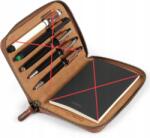 Londo valódi bőr tolltartó tok 18x12x2, 5 cm fahéj (otto486)