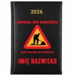 FunnyCase Könyvnaptár 2026 Út A Sikerhez *név* Fekete Tervező Ajándék Wz (Kalendarz Czarny DROGA DO SUKCESU *IMIĘ*)