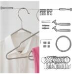 Karpol Zsinóros függönykarnis akasztókkal Zsinór 500 cm acél függönykarnis (5901554608726)