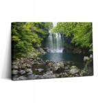 Wallfluent Fotó Vászonkép Prémium Konyha Vízesés És Folyó A Fák között 30x20 cm (010030010150000276843)