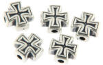  Charm Argint S999 Crucea Ordinul Crucii lui Hristos - 8 x 8 mm - 1 Buc - concepttropic - 28,00 RON