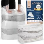 4CONVY Vákuumos ágyneműtartó zsák takaró paplan ruha 80x100x30 kocka nagy (vacuumbag_cube_80x100x30)