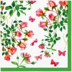 Paw Decoupage szalvéta díszítéssel 33x33cm Tiny Roses (TL125400)