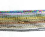  Hematit Mat Multicolor Dreptunghi 4x2x2 mm - Margele Pietre Semipretioase pentru Bijuterii