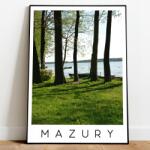 Poszter Mazury Mazuri tavak Dekoráció A3 (Plakat Obraz Mazury Jeziora Natura A3)