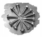 Milwar 4, 2x16 Rozsdamentes Acél Lemezrögzítő Csavarok Önfúró 6-szögű Kulcsra 7504K (50) (7504K24216-050)