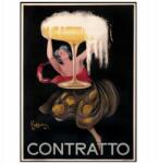  Poszter Nő pezsgővel Francia kocsma A3 (Plakat alkoholowy Plakat na ścianę A3)