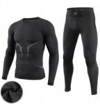  Thermo Fehérnemű Téli Sport Szett, fekete, R. xl, termoaktív, poliészter, elasztán (hztzj2025717)