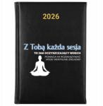 FunnyCase Könyvnaptár 2026 A Foglalkozás Egy Tisztító Belégzés Fekete Ajándék Minták (Kalendarz Czarny SESJA TO OCZYSZCZAJĄCY WDECH)