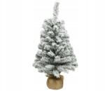 Kaemingk Mesterséges mini karácsonyfa havas fatörzsön 75cm (683177)