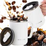 Be-Active. pl Thermo bögre fehér turista termosz fogantyúval 450ml tea kávéhoz