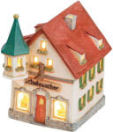  Wurm világító ház "Cipész" porcelánból, színes. Méret: 14x17x11cm
